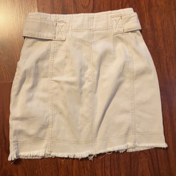Free People Alpha Utility Denim Mini Skirt Size 0 - Picture 6 of 12